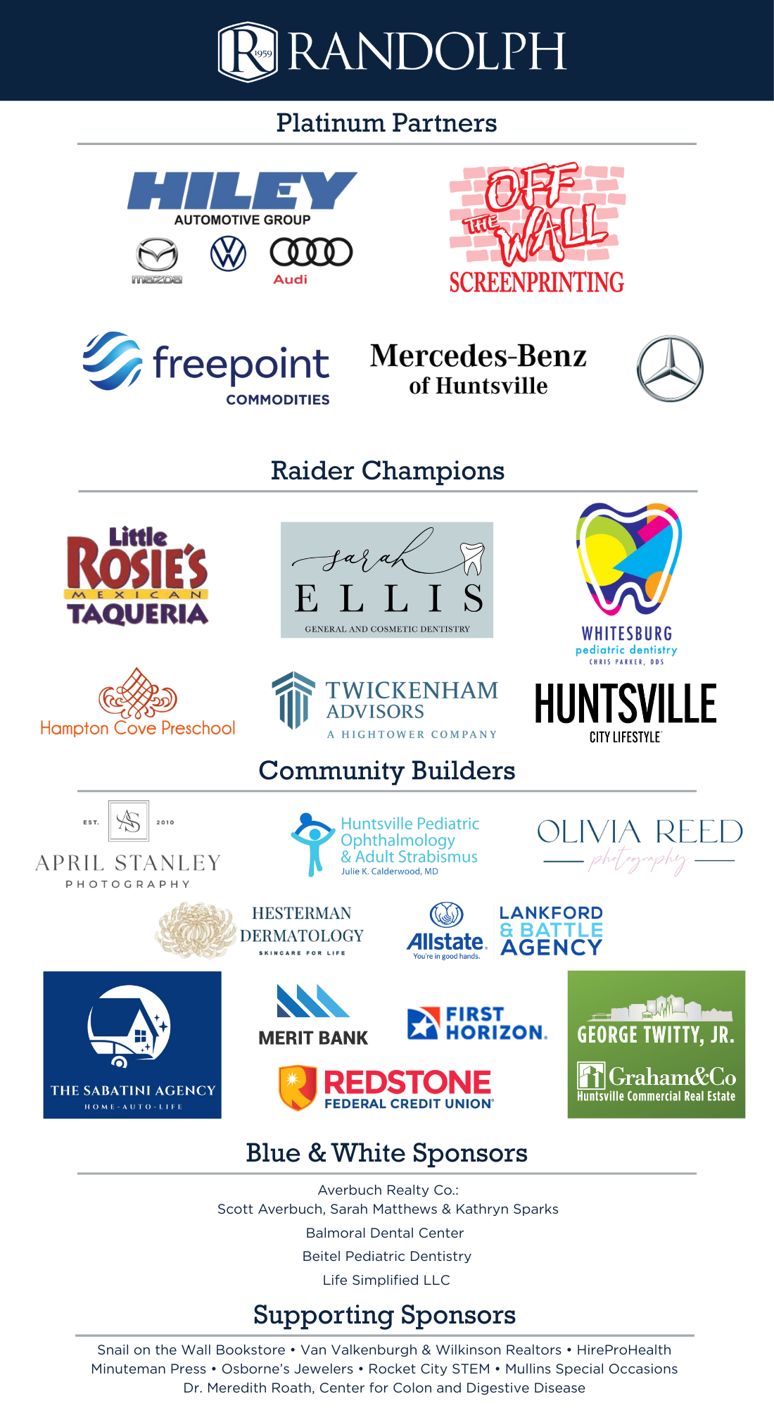 Randolph School Sponsors 2025-2026 for Under the Christmas Tree (11 x 20 in) (2)